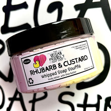 Load image into Gallery viewer, Rhubarb &amp; Custard - Luxury Whipped Soap Soufflé, with Shea Butter 115g of