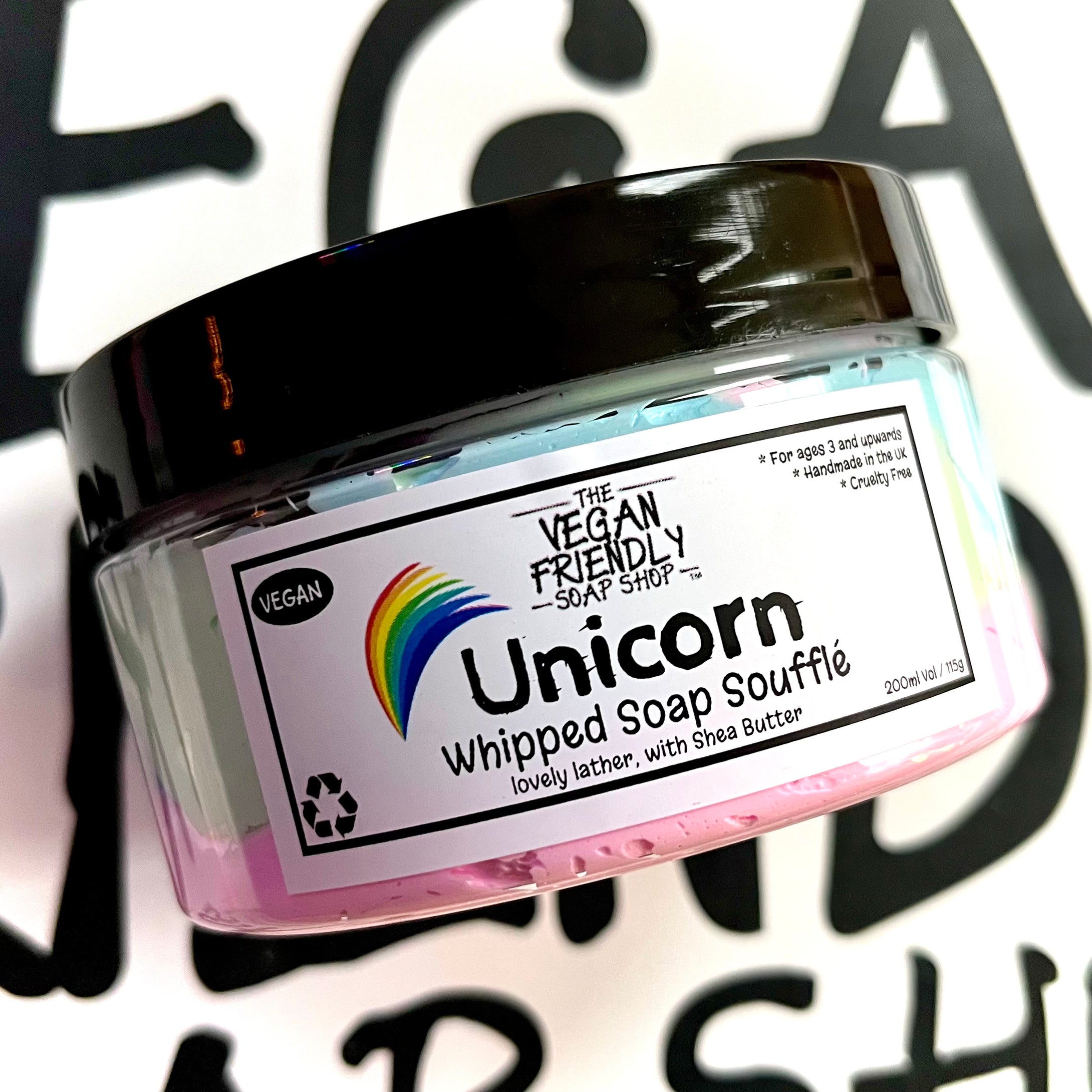 Unicornio - Soufflé de Jabón Batido de Lujo, con Manteca de Karité 115g