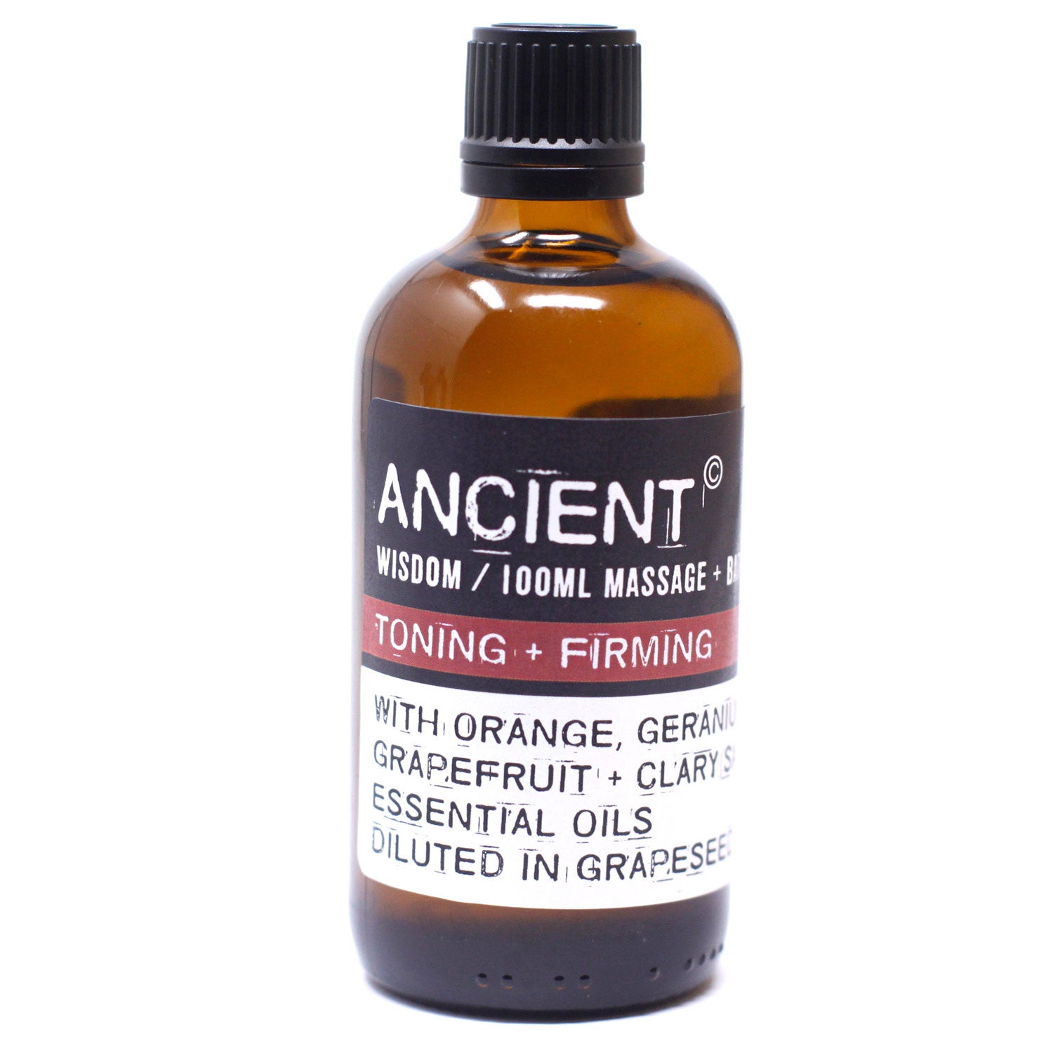 Toning & Firming! Orange, Geranium, Grapefruit & Clary Sage Essential Oils - Bath and Massage Oil 100ml