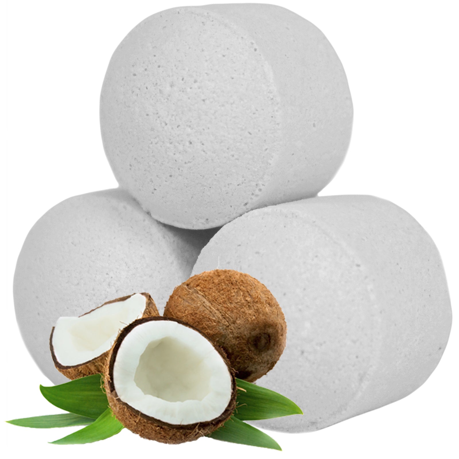 Coconut 'Summer of love', Pack Of 10 Chill Pills - Mini Bath Bombs 140g (14g e)