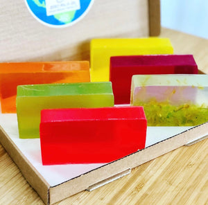 Letterbox Friendly, 'Thank You' Random Six Soap Bar Gift Set - Théo's Planet