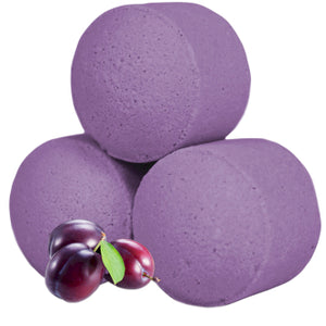 Frosted Sugar Plum, Pack Of 10 Chill Pills - Mini Bath Bombs 140g (14g e)