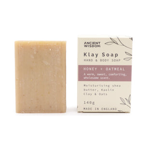 'Bee Free' Honey & Oatmeal Fragrance - Klay Hand & Body Soap 140g