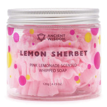 Load image into Gallery viewer, Pink Lemonade &#39;Lemon Sherbet&#39; - Whipped Soap 120g