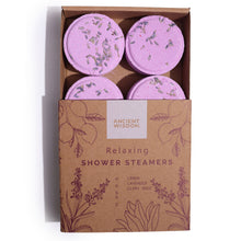 Cargar imagen en el visor de la galería, Clary Sage, Lemon &amp; Lavender &#39;Relaxing&#39; - Zen Shower Steamers Gift Set