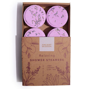 Clary Sage, Lemon & Lavender 'Relaxing' - Zen Shower Steamers Gift Set