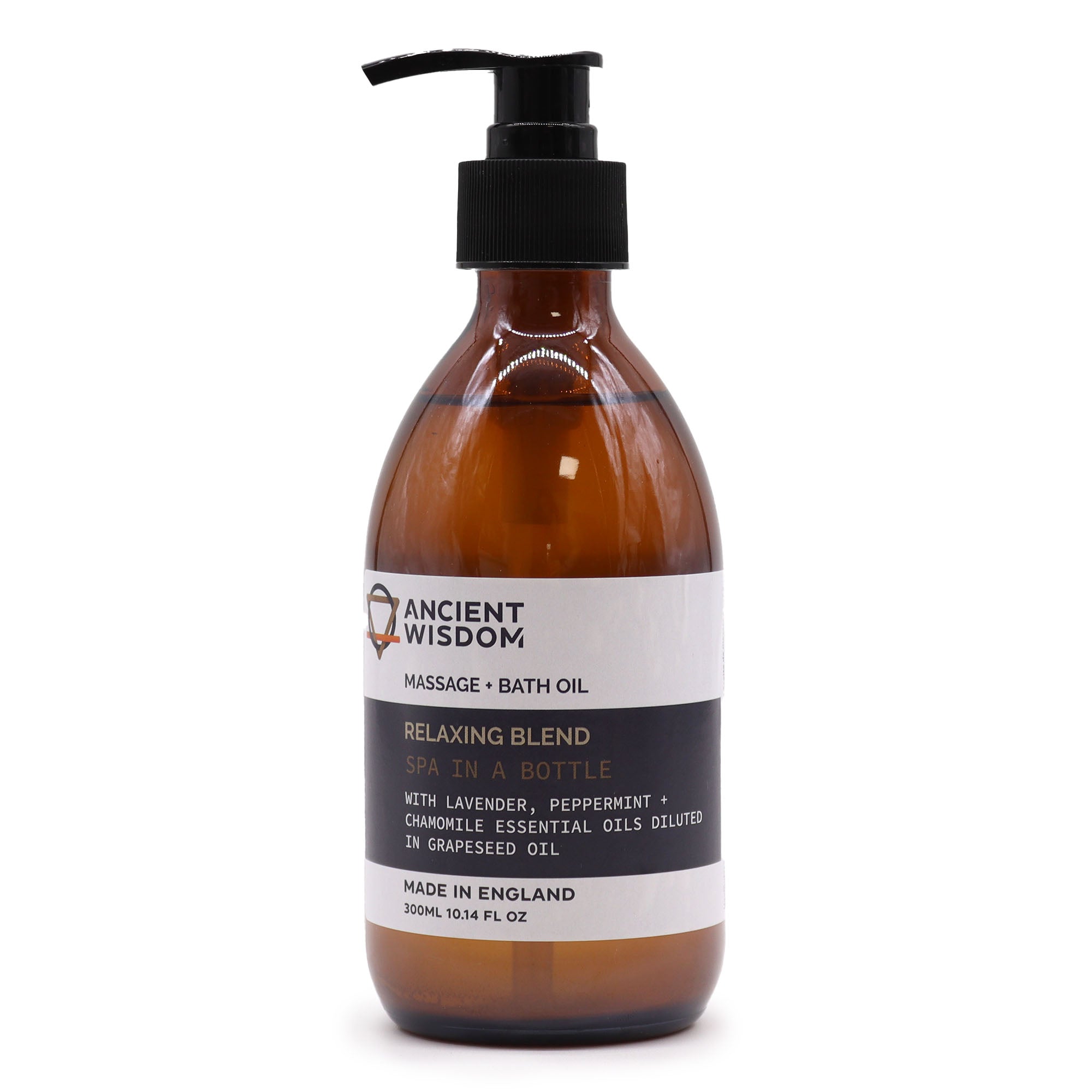 Relaxing Blend! Lavender, Peppermint and Chamomile Essential Oils - Bath and Massage Oil 300ml