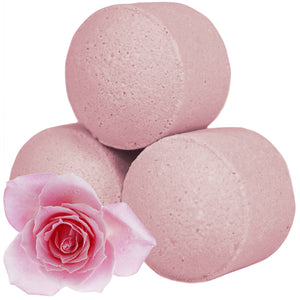 Rose, Pack Of 10 Chill Pills - Mini Bath Bombs 140g (14g e)