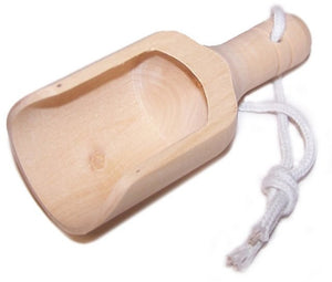 Mini Wooden Scoop - For Bath Salts, Dust and Potions