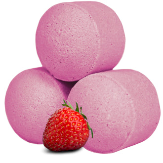 Strawberry, Pack Of 10 Chill Pills - Mini Bath Bombs 140g (14g e)