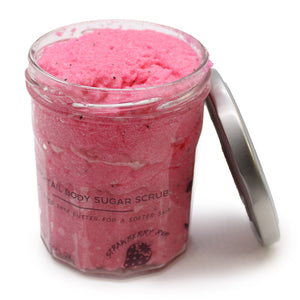 New! Strawberry Rum - Fragranced Sugar Body Scrub 300g