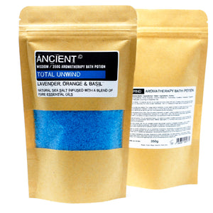 Lavender, Orange & Basil 'Total Unwind' - Aromatherapy Bath Potion 350g