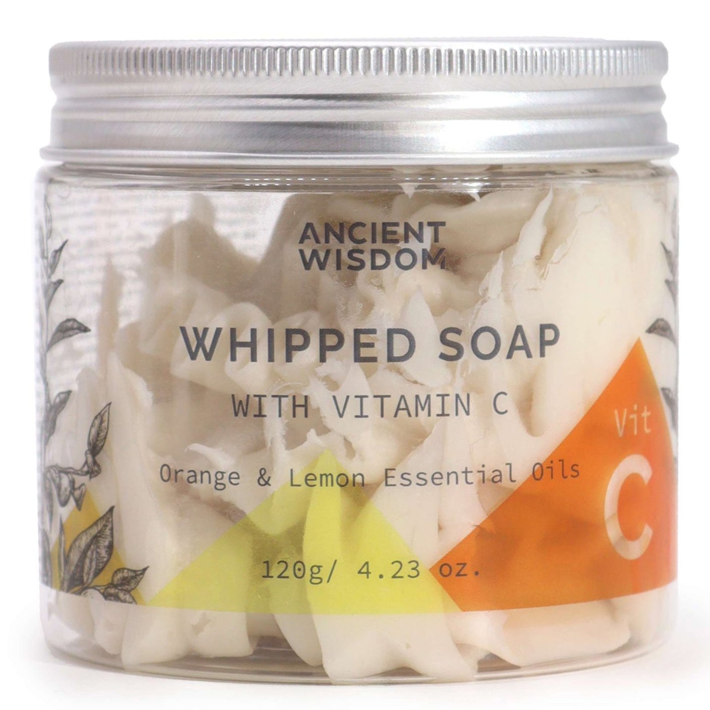 Orange & Lemon Essential Oils Aromatherapy -  Whipped Soap with Vitamin C 120g