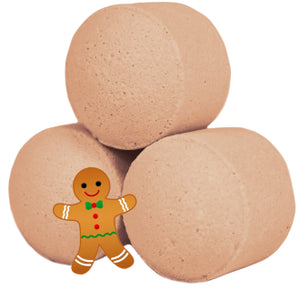 Warm Gingerbread, Pack Of 10 Chill Pills - Mini Bath Bombs 140g (14g e)