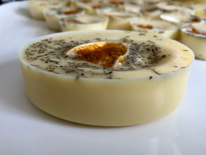 Sweet Orange & Rosemary Essential Oils - Solid Moisturiser Melt Massage Bar 70g - NAKED 100% Natural